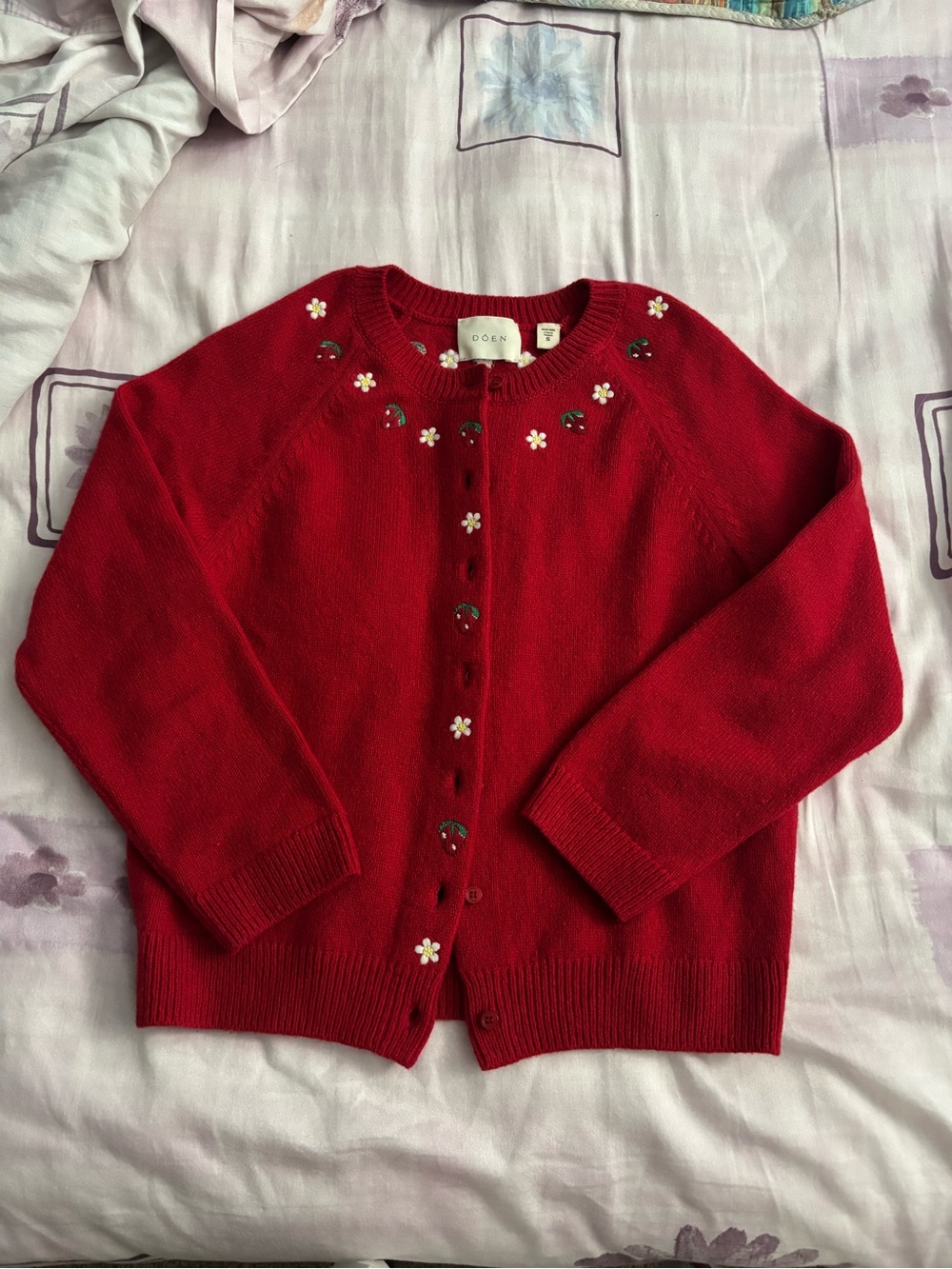 Doen Embroidered Daisy Cardigan - Picture 5 of 10